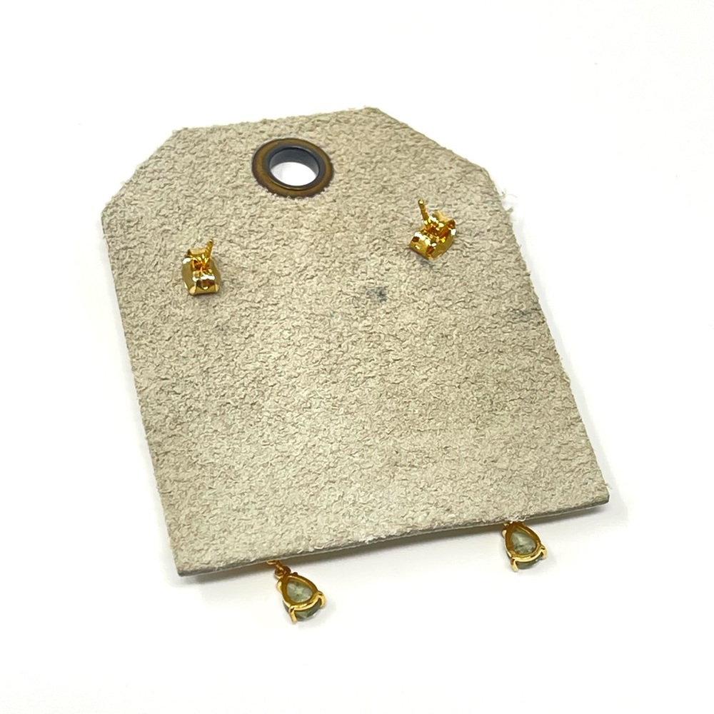New Anthropologie Gatsby Drop Crystal Earrings - Picture 6 of 6